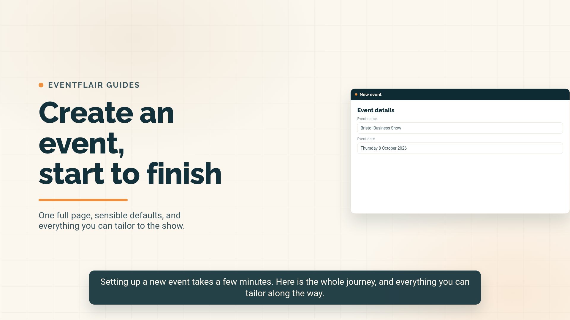 Creating and managing events video preview