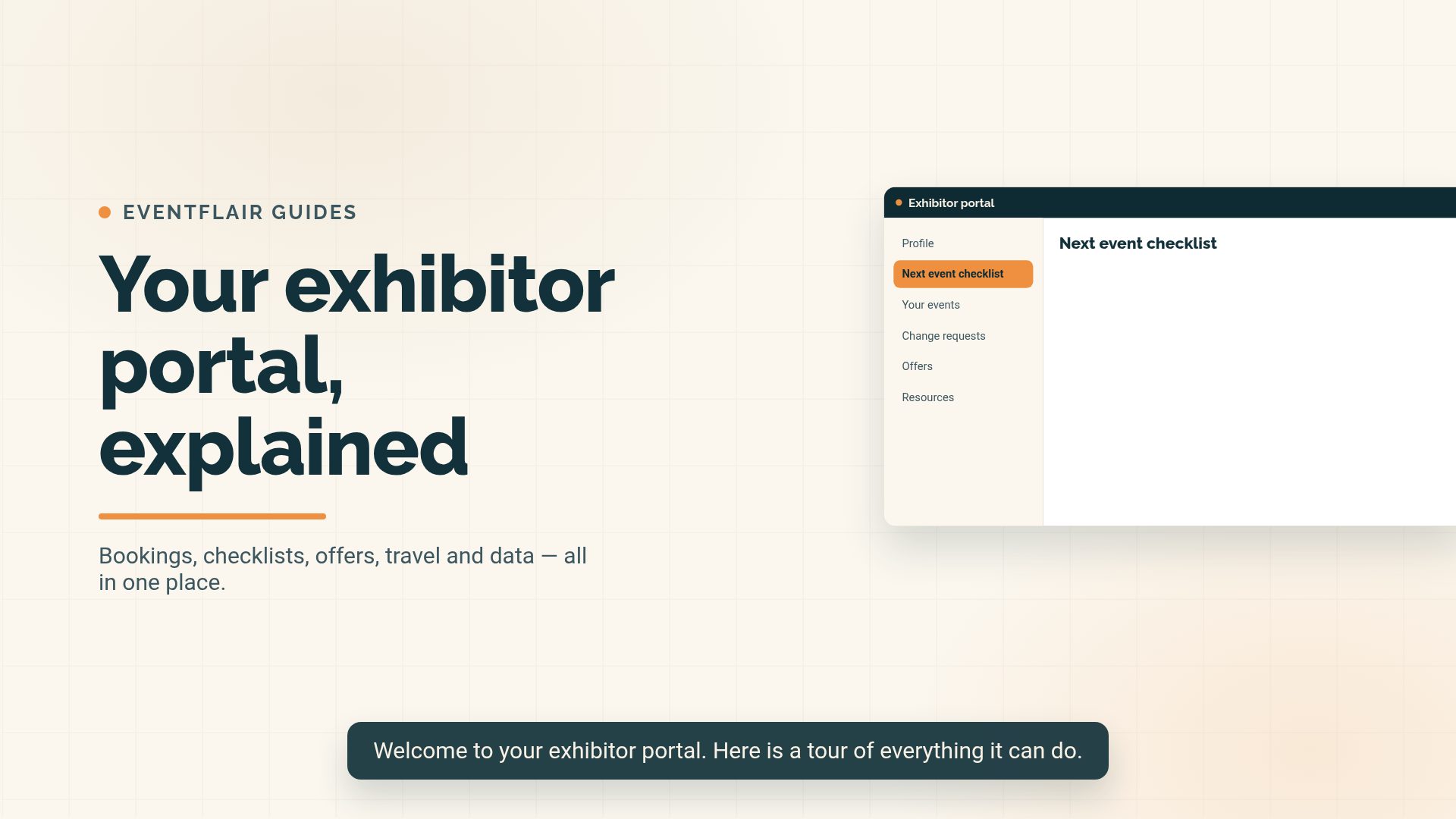 Signing in to the exhibitor portal video preview