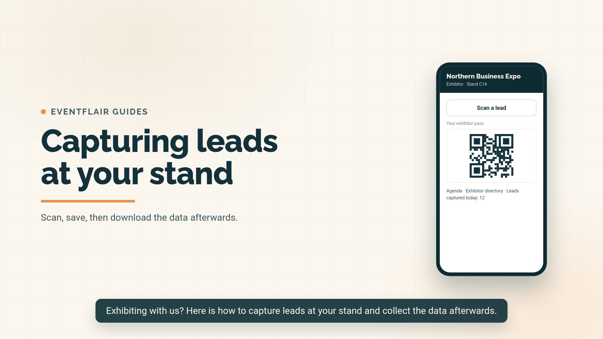 Delegate data and lead capture video preview