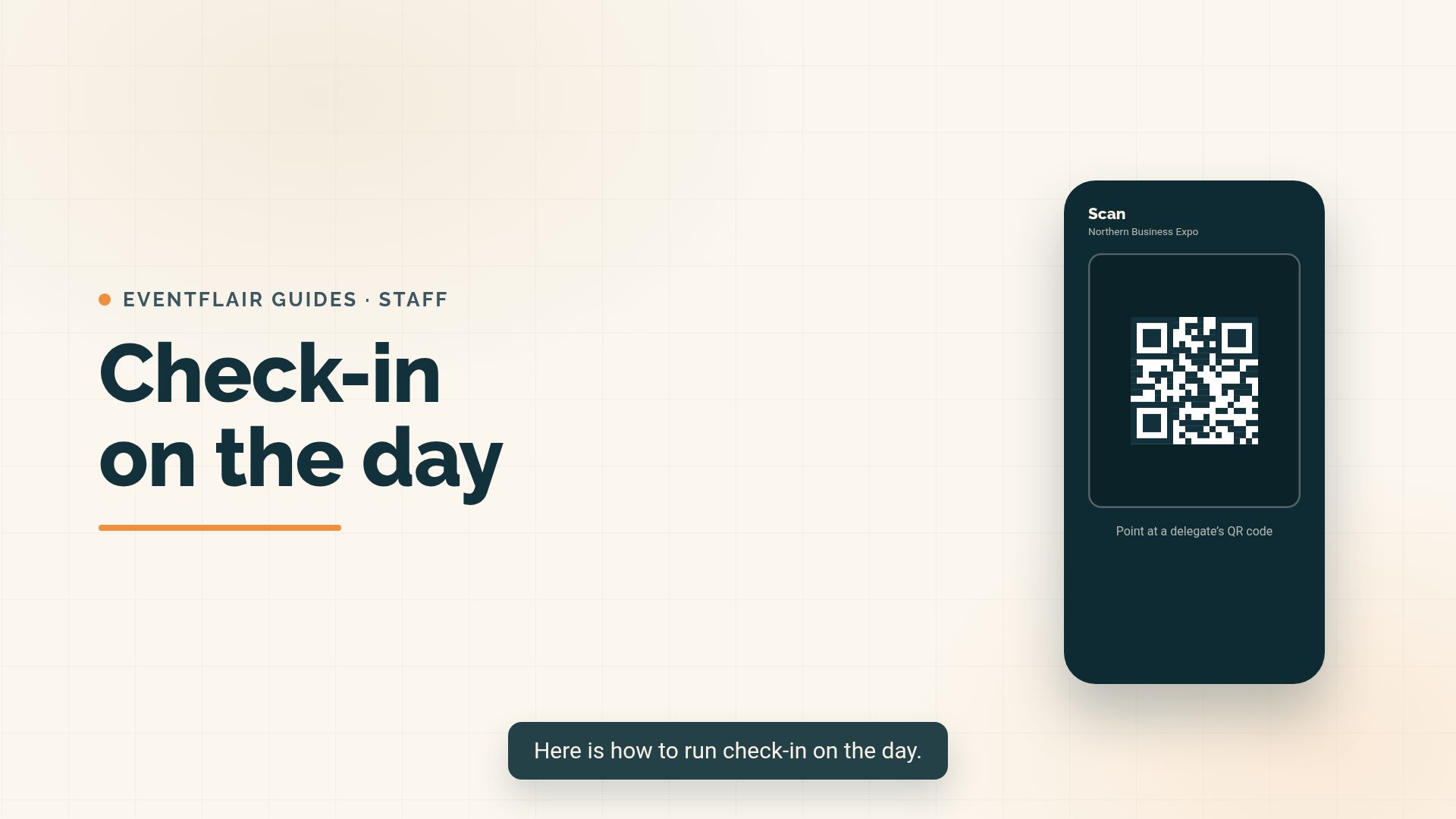 Running check-in on the day video preview